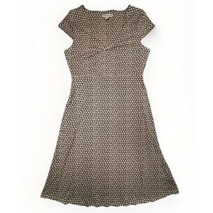 Toad & Co Rosemarie Dress Womens Small Cap Sleeve Organic Cotton Daisy Floral EC